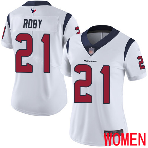 Houston Texans Limited White Women Bradley Roby Road Jersey NFL Football #21 Vapor Untouchable